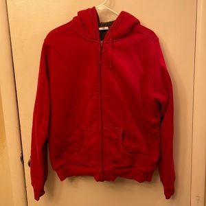 Columbia Women’s Hooded ZipUp Sweatshirt Red Size XL